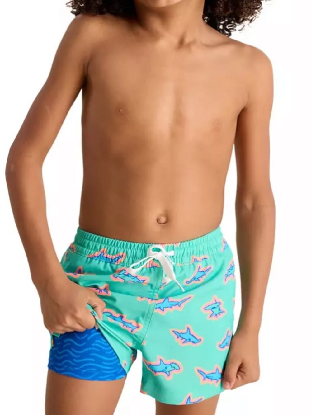 NWT Chubbies Boys' Shorter Classic Lined Swim Trunks in apex swimmers Sz XL